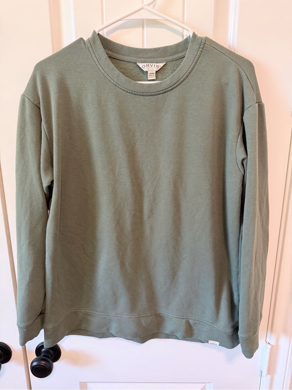 Orvis Classic Collection M Sage Green Modal Crewneck Sweatshirt